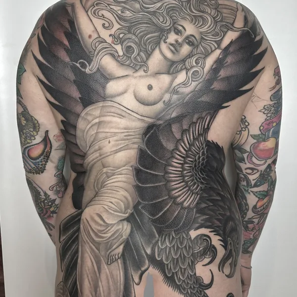 engraving tattoo by Alexandra Snelgrove in Toronto