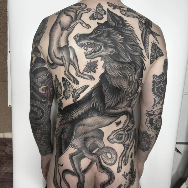 engraving tattoo by Alexandra Snelgrove in Toronto