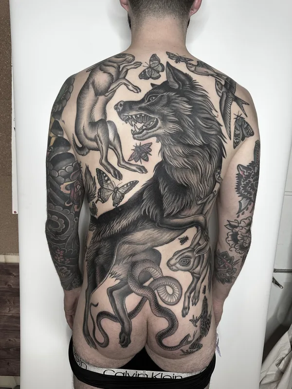 engraving tattoo by Alexandra Snelgrove in Toronto