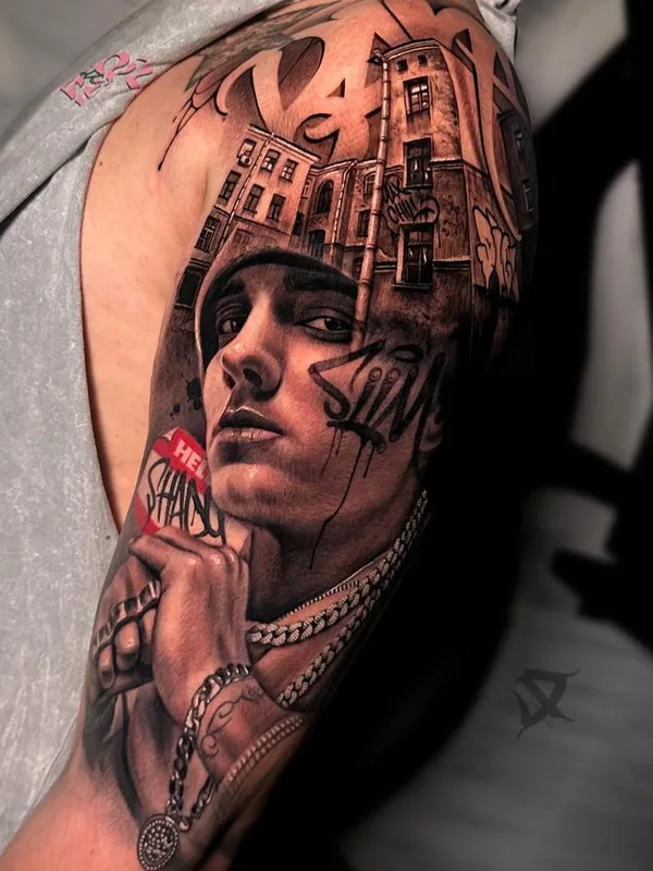 black and grey realism татуировка на upper arm #76635 | Тату мастер Nikolay 9 IGL