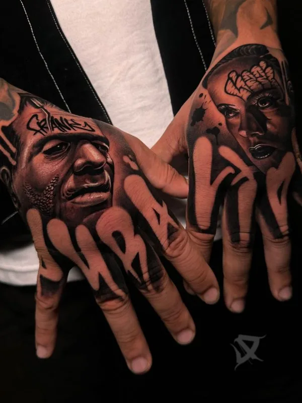 black and grey black and grey татуировка на hand #76637 | Тату мастер Nikolay 9 IGL