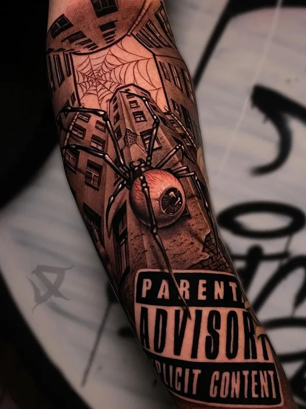 black and grey black and grey татуировка на forearm #76638 | Тату мастер Nikolay 9 IGL