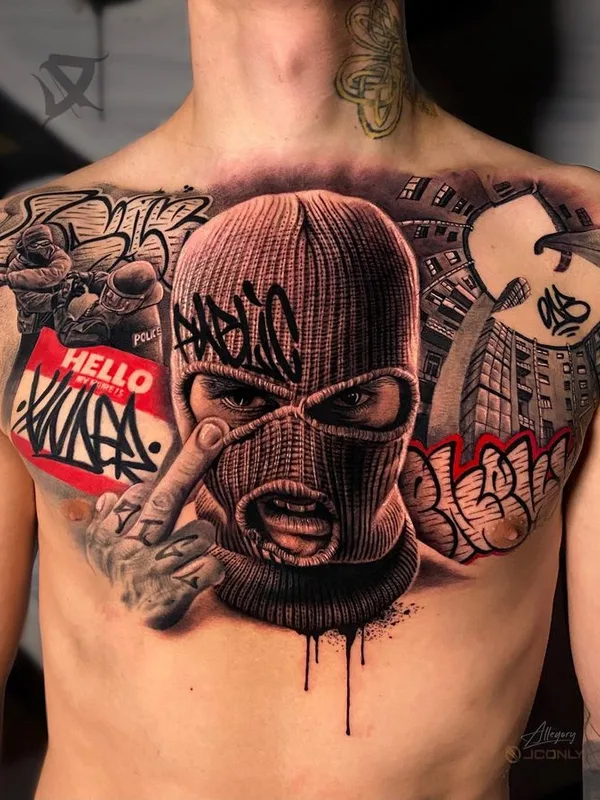male color realism татуировка на chest #76641 | Тату мастер Nikolay 9 IGL