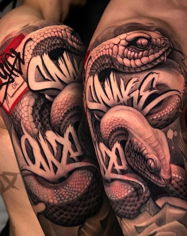 male black and grey realism татуировка на full sleeve #76642 | Тату мастер Nikolay 9 IGL