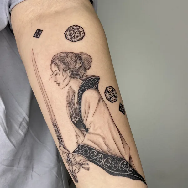 Color tattoo by Антропова Виктория in Алмалы