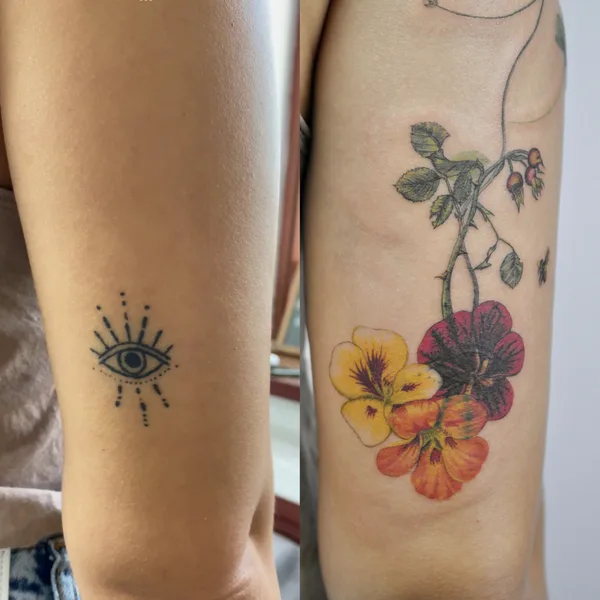 Color tattoo by Антропова Виктория in Алмалы