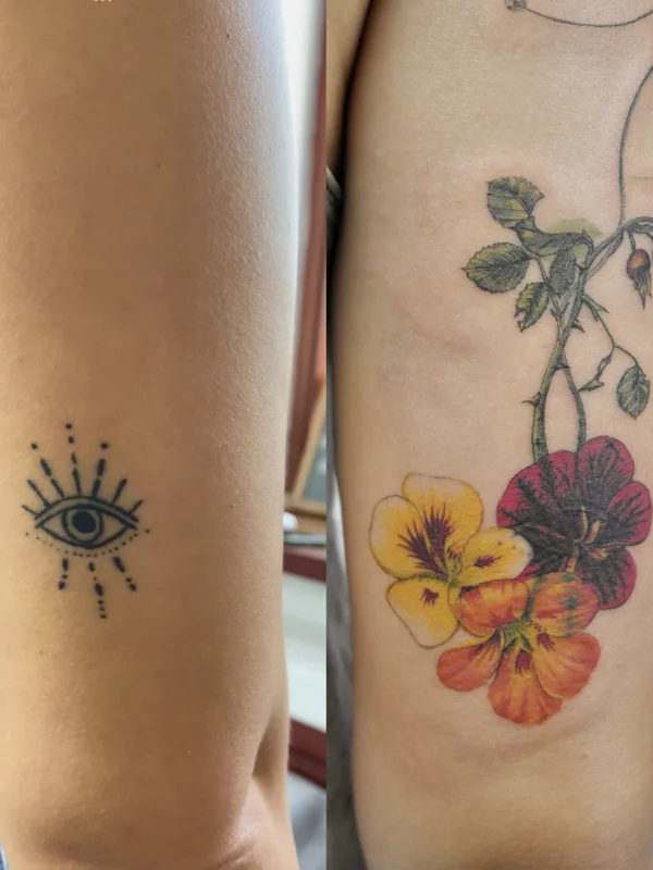 female color botanic татуировка на upper arm #76678 | Тату мастер Антропова Виктория