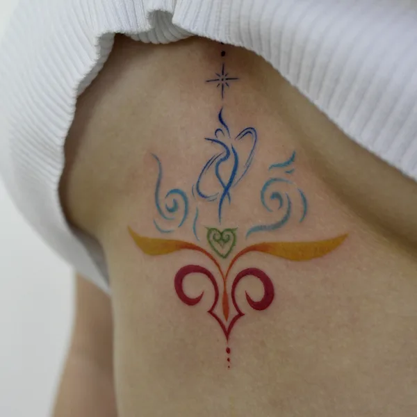 Color tattoo by Антропова Виктория in Алмалы