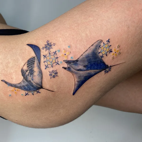 Color tattoo by Антропова Виктория in Алмалы
