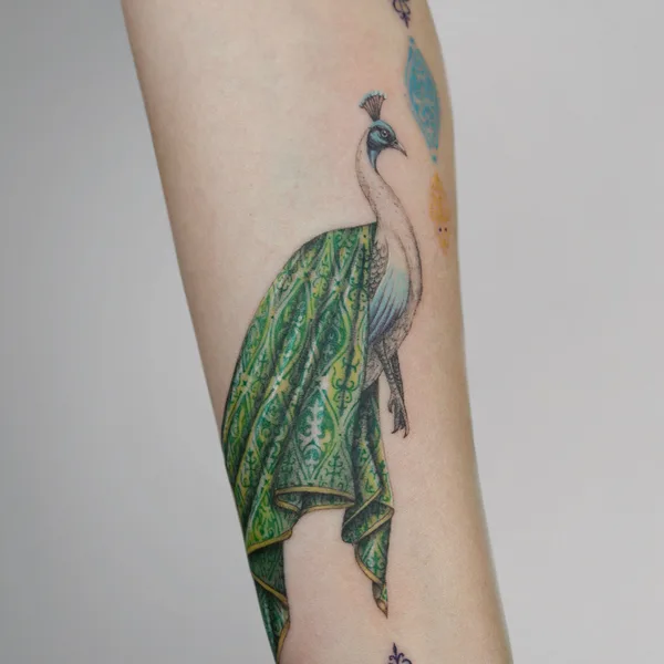 Color tattoo by Антропова Виктория in Алмалы