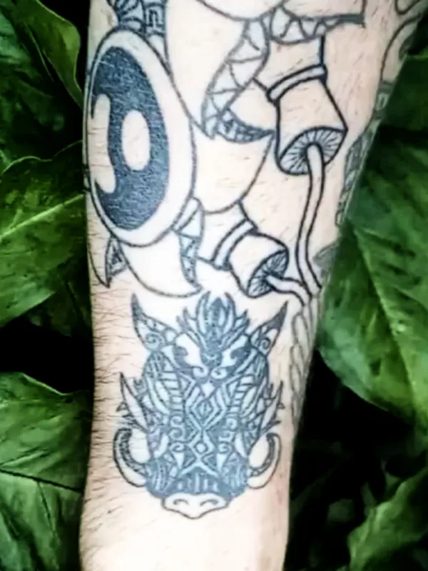 black blackwork татуировка на forearm #76837 | Тату мастер Линара Рустемовна Бодурова