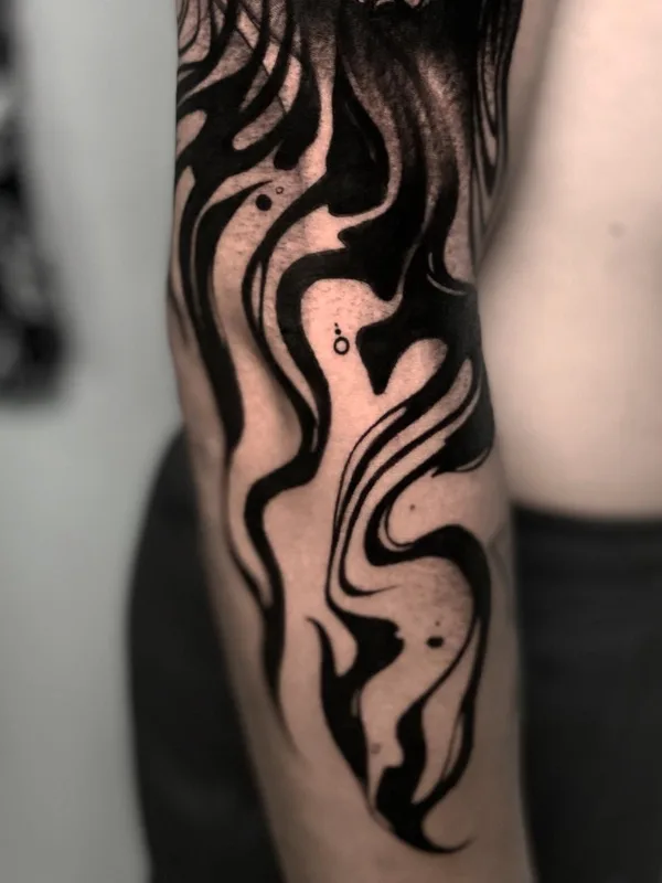 black abstract татуировка на forearm #76845 | Тату мастер КИРИЛЛ ШЕВЧЕНКО
