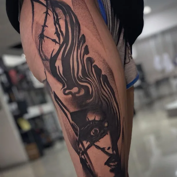 Чёрная tattoo by КИРИЛЛ ШЕВЧЕНКО in Ростов-на-Дону