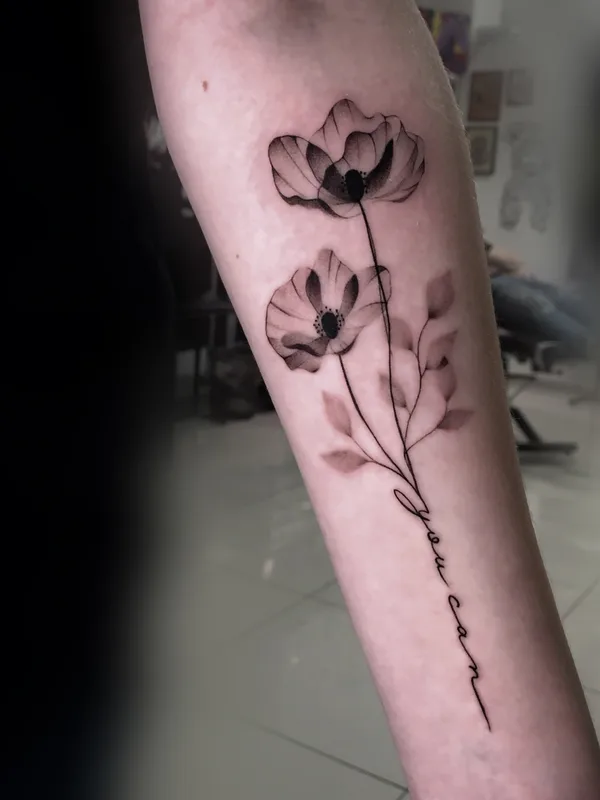 black and grey fineline татуировка на forearm #76850 | Тату мастер КИРИЛЛ ШЕВЧЕНКО