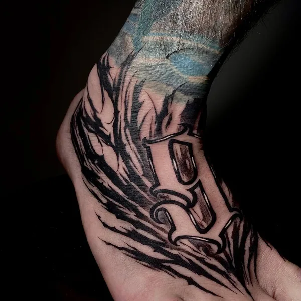 Calligraphy tattoo by Егор Шуга in Moscow