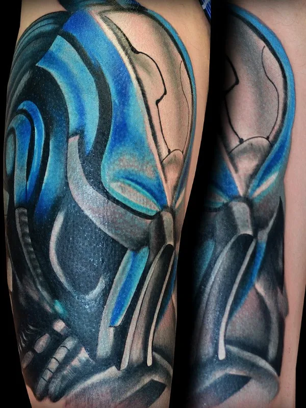 color biomechanical татуировка на forearm #76985 | Тату мастер Симонов Егор
