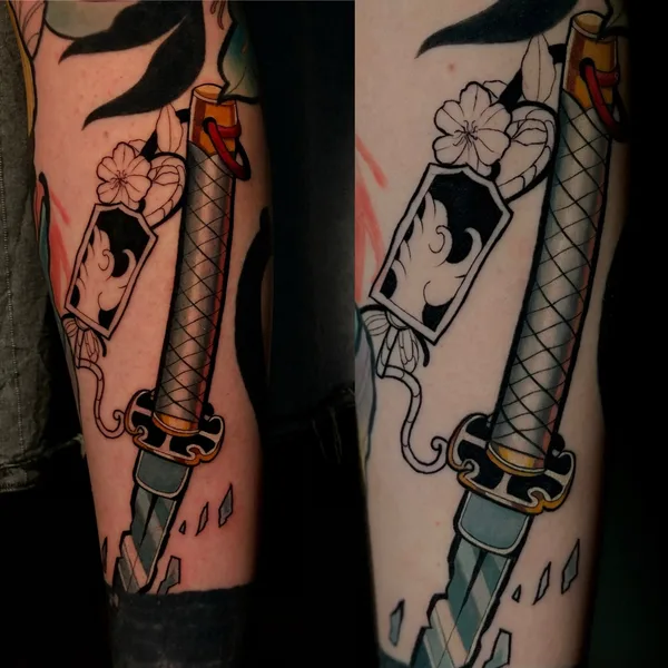 Neo Traditional tattoo by Чергин Игорь  in Краснодар