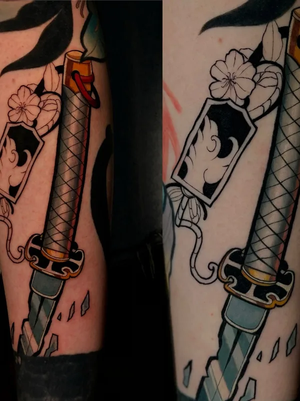 color japanese Tatuagem em forearm #77019 | Tatuador Чергин Игорь 