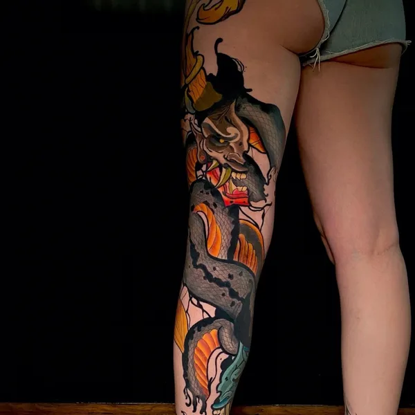 Neo Traditional tattoo by Чергин Игорь  in Краснодар
