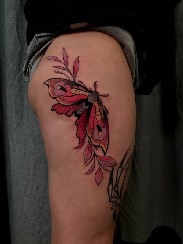 color illustrative Tatuagem em thigh #77030 | Tatuador Чергин Игорь 