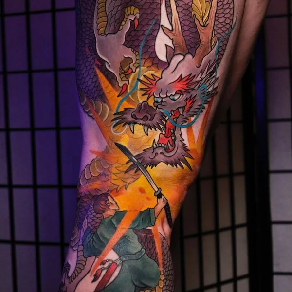 Japanese tattoo by Alina Vax in Munich
