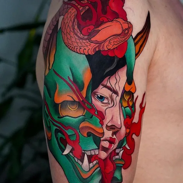 Japanese tattoo by Alina Vax in Munich