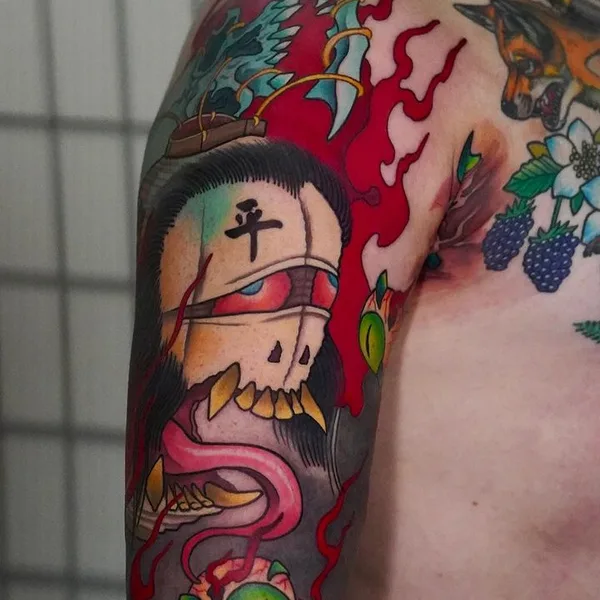 Japanese tattoo by Alina Vax in Munich