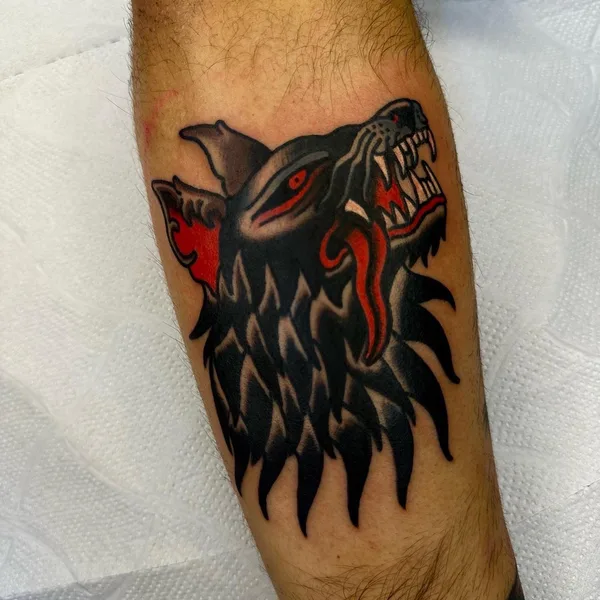Traditional tattoo by Juan Pablo Badilla in Santiago
