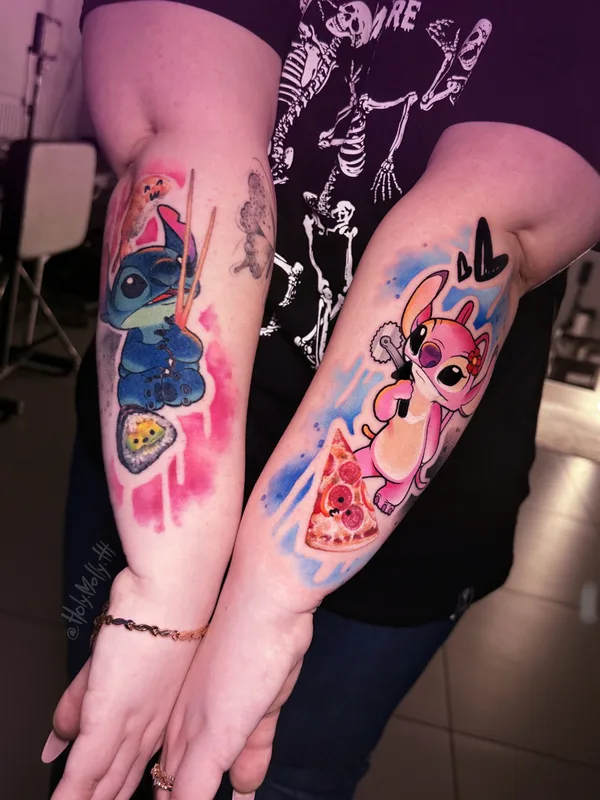 female color cartoon tattoo on forearm #77111 | Tattoo Artist Molly ttt