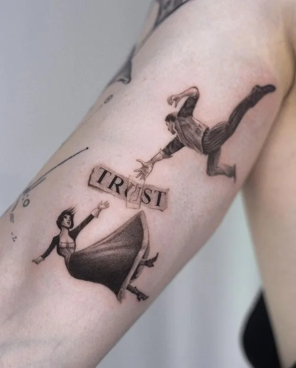 black and grey sketch tattoo auf forearm #77131 | Tätowierer Hanna Talalaenka