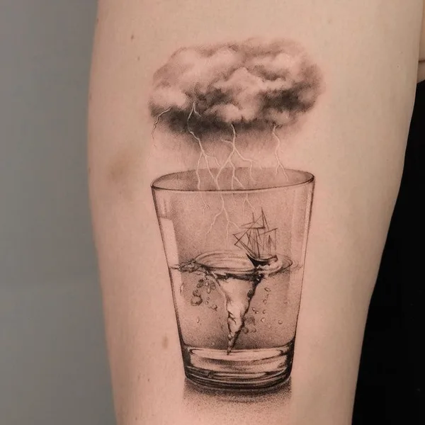 Сюрреализм tattoo by Hanna Talalaenka in Мюнхен
