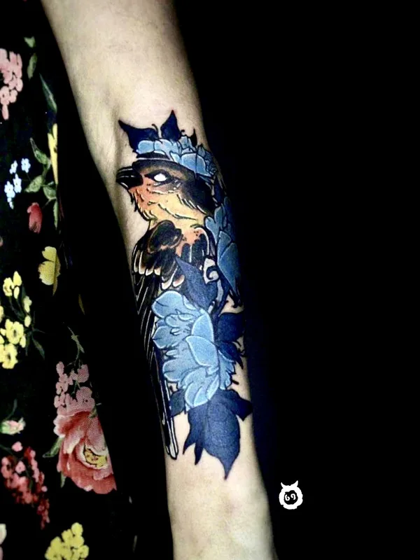 color illustrative tatuaje en forearm #77259 | Tatuador Lina Boyts