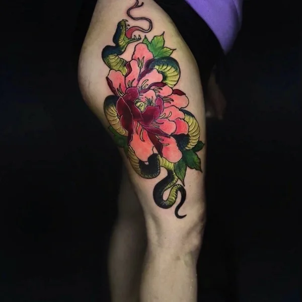 Neo Traditional tattoo by Lina Boyts in Самара