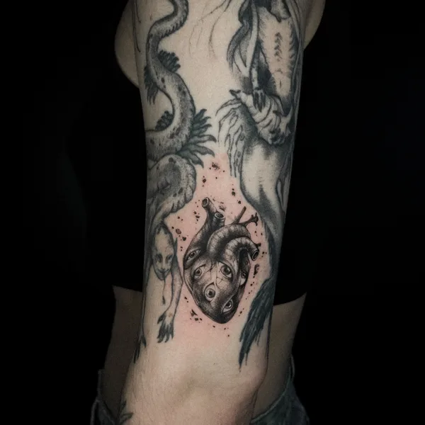 Сюрреализм tattoo by VALENTINA TISHE in Москва