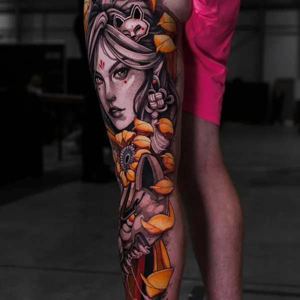 Color tattoo by Илья Сотов in Köln
