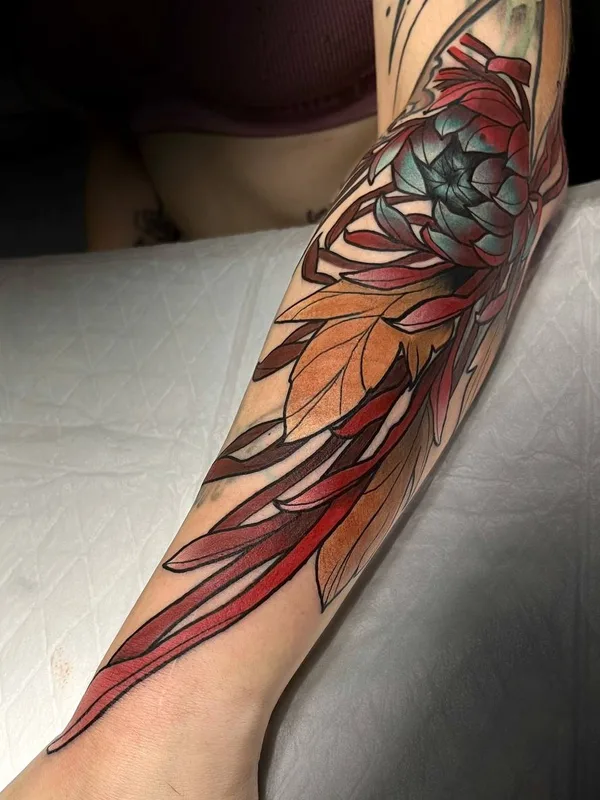 color japanese татуировка на forearm #77627 | Тату мастер Александр Смирнов