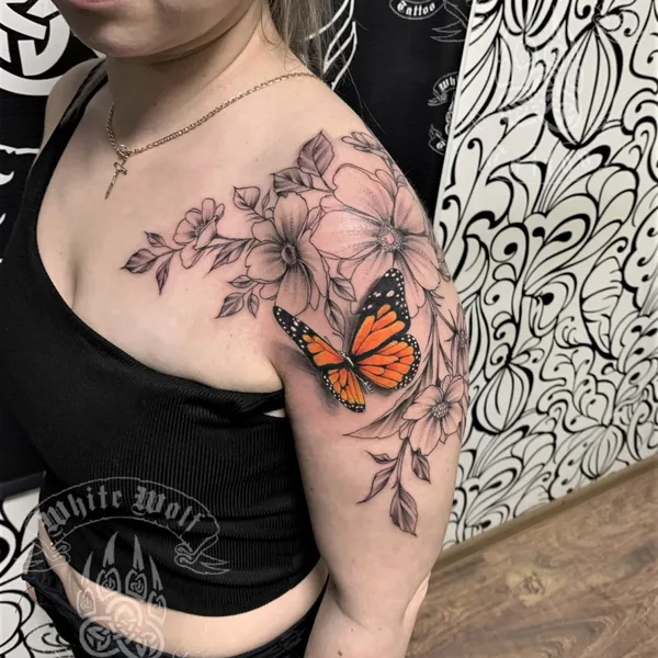 Graphic tattoo by Владимир Волк in Можайск