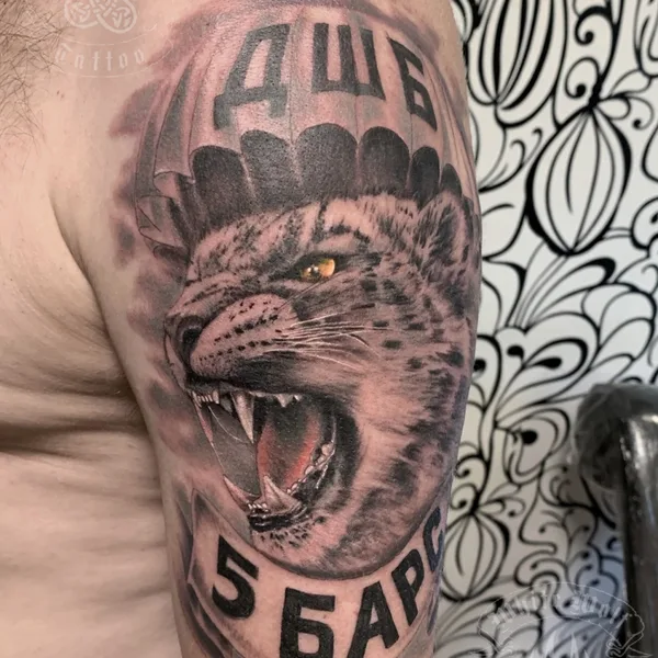 Graphic tattoo by Владимир Волк in Можайск
