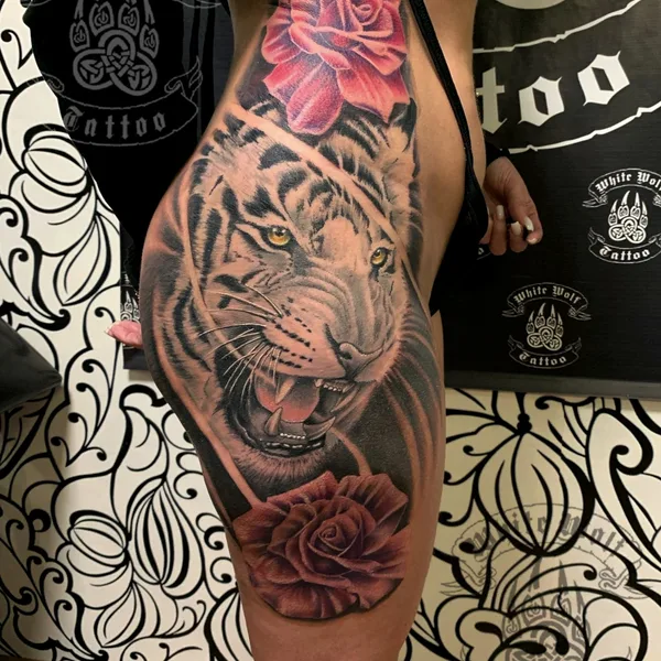 Graphic tattoo by Владимир Волк in Можайск