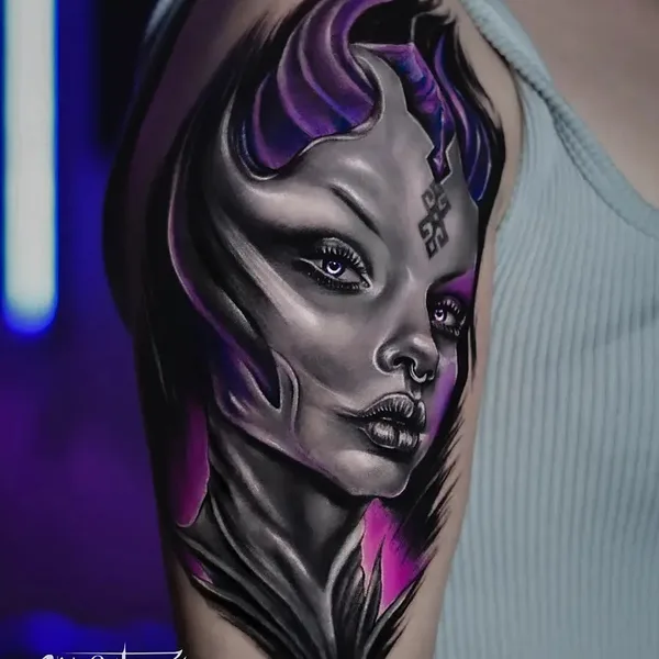 Surrealism tattoo by Tugce Soylu in İzmir
