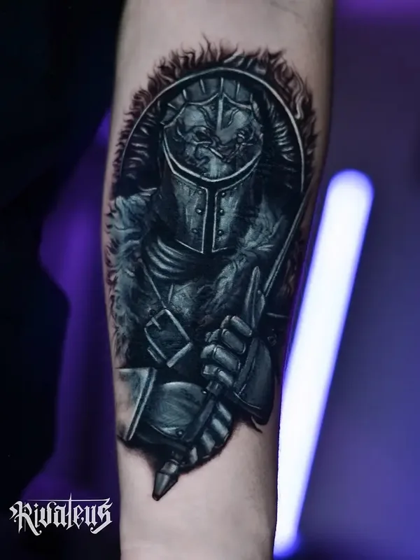 black and grey realism татуировка на forearm #77698 | Тату мастер Tugce Soylu