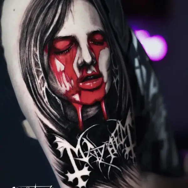 Surrealism tattoo by Tugce Soylu in İzmir