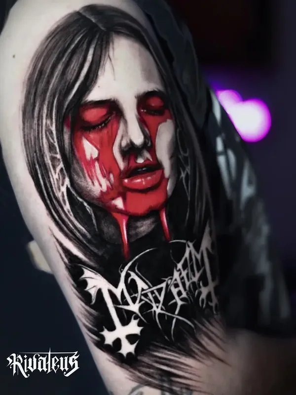 female color realism татуировка на upper arm #77703 | Тату мастер Tugce Soylu