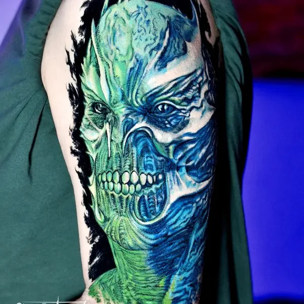 Surrealism tattoo by Tugce Soylu in İzmir