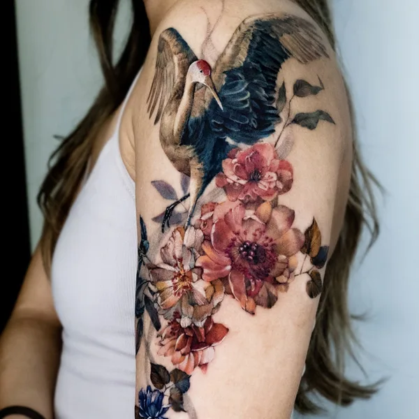 Feminine tattoo by Chou / Daye in Vancouver