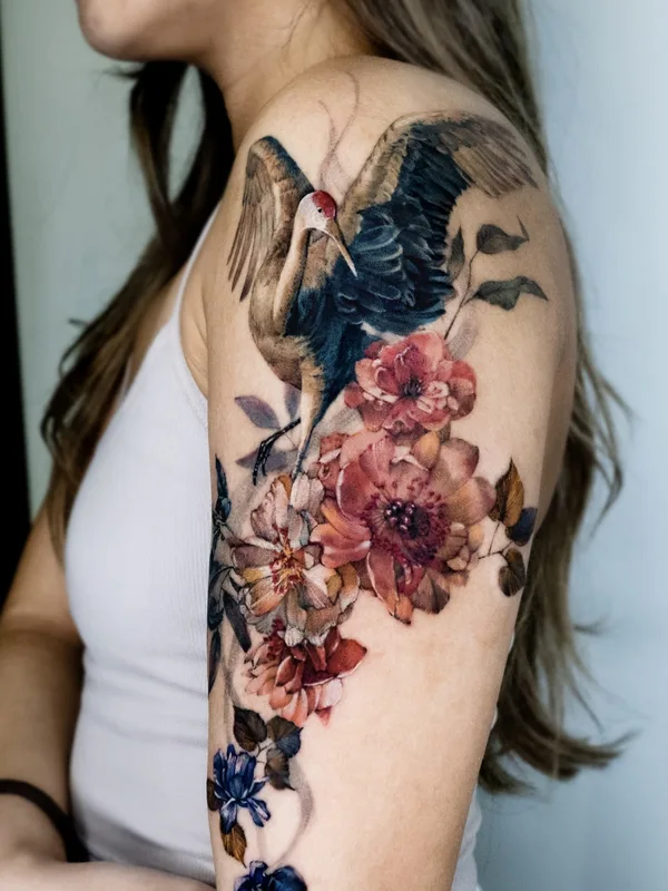 Feminine tattoo by Chou / Daye in Vancouver