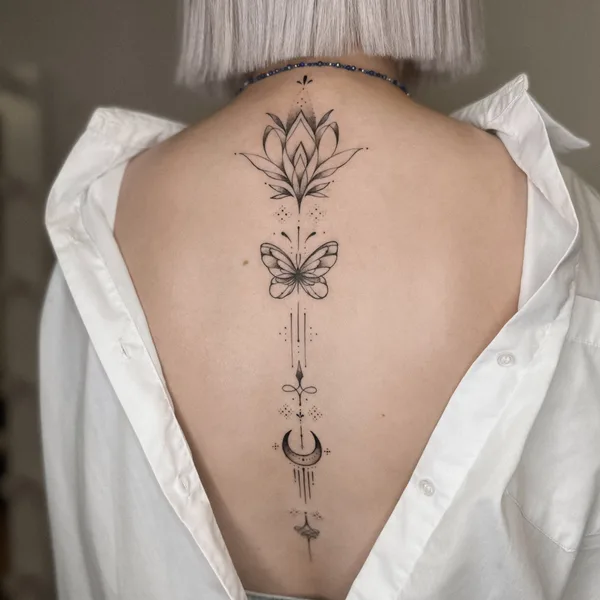 Файнлайн tattoo by Женя Логинова in Красноярск