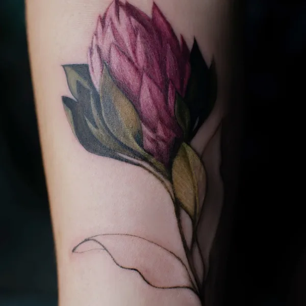 Botanical tattoo by Алиса Третьякова in Saint Petersburg