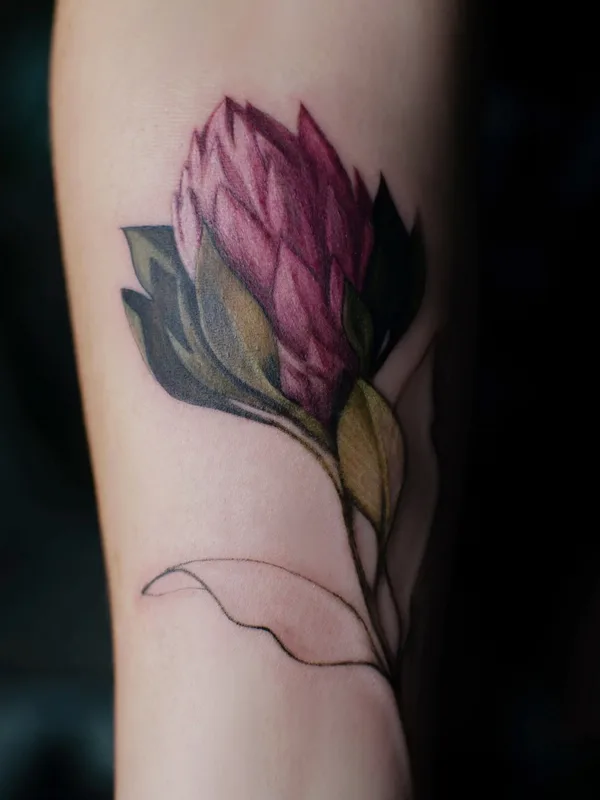 color botanic tatouage sur forearm #77865 | Artiste tatoueur Алиса Третьякова
