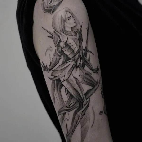 whipshading tattoo by Митя Собаков in Тамбов